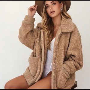 I am gia Camel Pixie Coat size Small